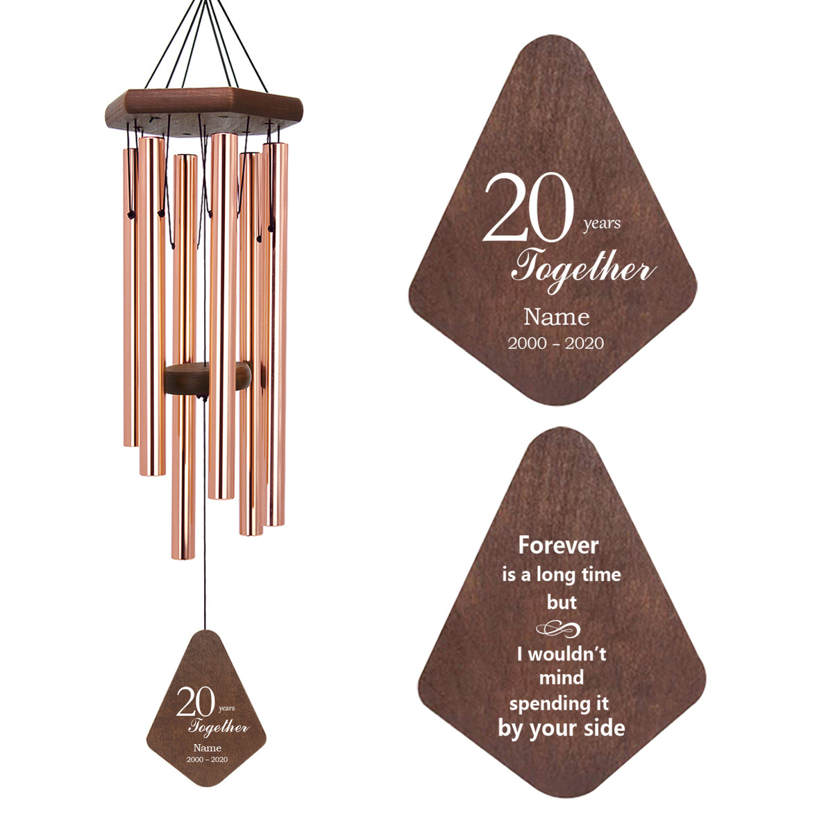 Personalized Wind Chime ,Anniversary buy Wind Chime , 25th /50th Anniversary Gift,Wedding Gifts,Anniversary Gift for Couples , Parents