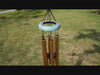 Personalized Retirement Gift Wind Chimes-35 inch, 6 Tubes, Golden/Black-Leaf Style