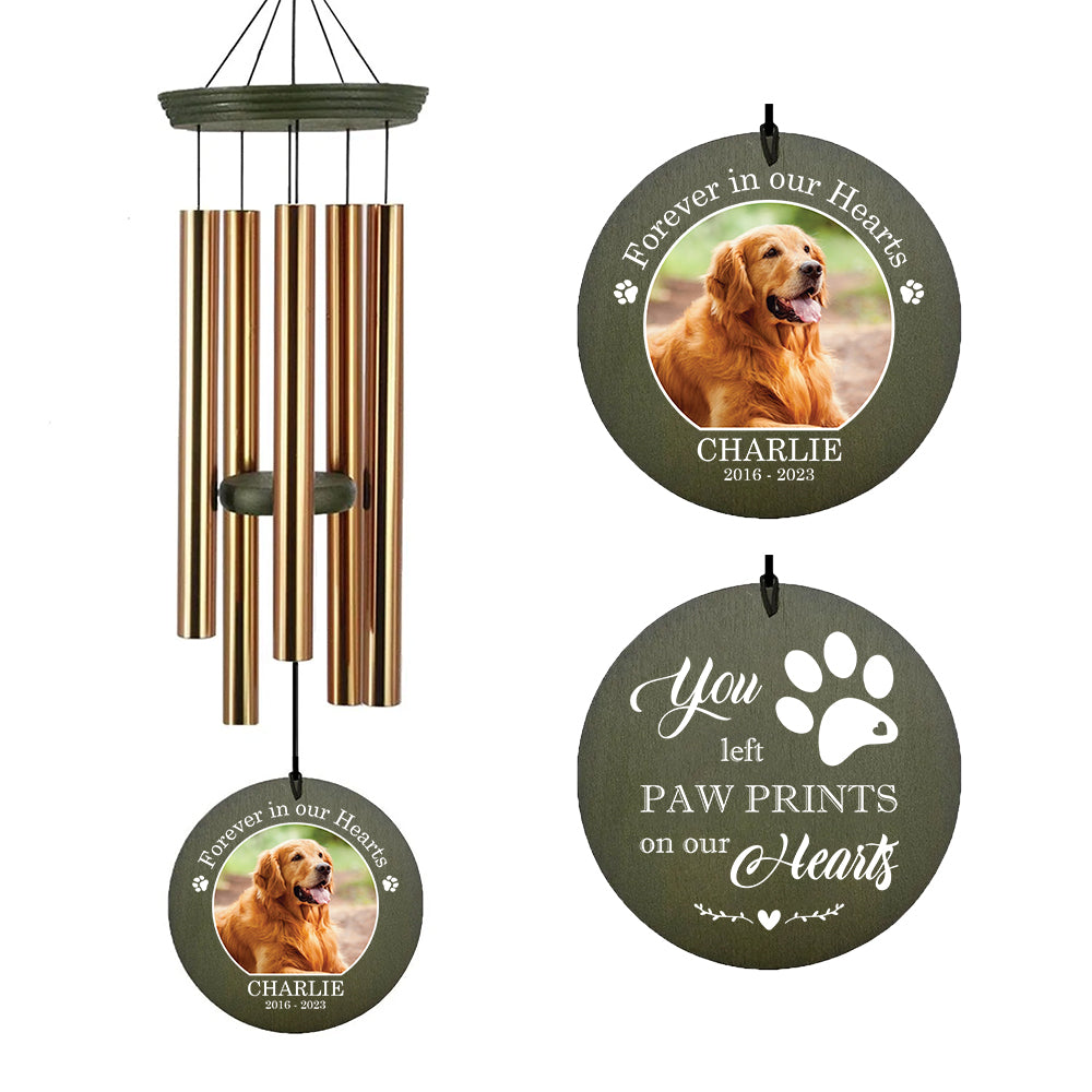Personalized Pet Memorial Wind Chimes-36 Inch, 5 Tubes-Pet Memorial Wind Chime