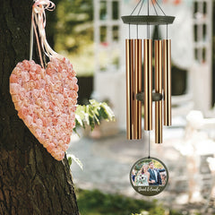 Personalized Wind Chimes Memorial Engraved Gift-36 Inch, Wind Chimes for Wedding, Custom Wind Chime for Wife,Husband, Housewarming Wedding Gift for New Couple