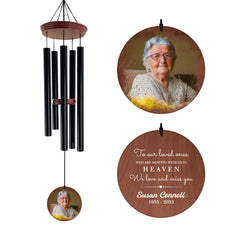 ASTARIN Personalized Wind Chimes Outdoor Deep Tone,35'' Customized Memorial WindChimes for Loss of Loved One,Melody Wind Chime Unique as Sympathy Gift
