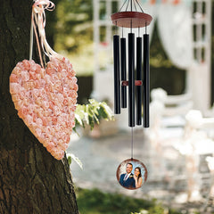 Personalized Anniversary Wind Chimes - 36 Inch, 5 Tubes, Custom Unique Wind Chimes for a Loved One, Wind Chimes for Home Garden Patio Balcony Decoration