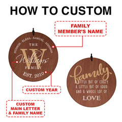 Personalized Custom Windchime, Family Christmas-In Loving Memory