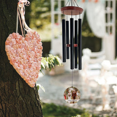 Personalized Anniversary Wind Chimes - 36 Inches, Customized Anniversary Gifts, Customized Gifts for Parents, Friends, Couples, Garden Home Patio Hanging Decor