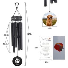Personalized Pet Memorial Wind Chimes, Lose of Pet Memorial Wind Chime，Pet Memorial Gift ，Sympathy Wind Chime