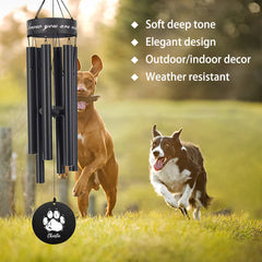 Personalized Pet Memorial Wind Chimes, Lose of Pet Memorial Wind Chime, Pet Memorial Gift, Sympathy Wind Chime