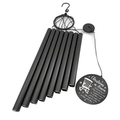 Personalized Memorial Wind Chime- 36 Inch Black,Memorial Wind Chime