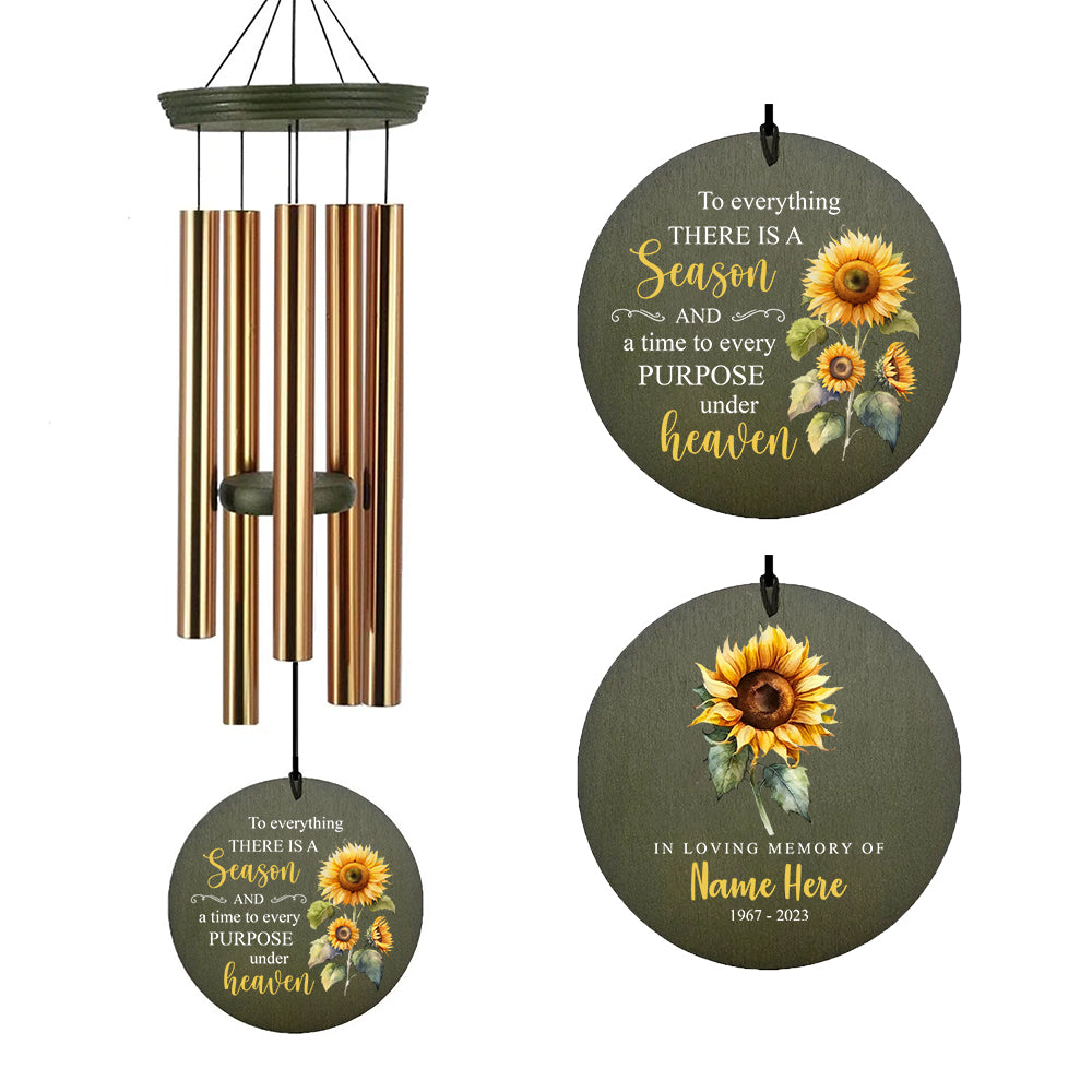 Personalized Wind Chimes Outdoor Deep Tone, 36inch Wind Chimes Customized Words, Commemorative Sympathy Gifts, Decorative Wind Chimes for Outside