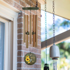 Personalized Memorial Life Series-36 Inch, 5 Tubes, Memorial Wind Chime as Sympathy Gift, Home Garden Patio Décor