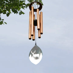 Personalized Memorial Wind Chimes-35 inch, 6 Tubes, Hunting lover wind chimes