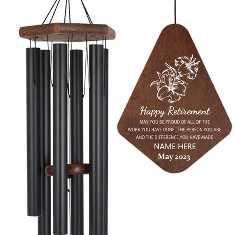 Astarin Personalized Wind Chimes for Retirement,Happy Retirement WindChimes Gifts-002