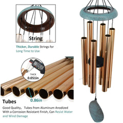 Personalized Memorial Wind Chimes-35 inch, 6 Tubes, Hunting lover wind chimes