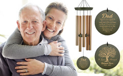 Personalized Memorial Life Series-36 Inch, 5 Tubes, Gold-Tree of Life Design, Memorial Dad