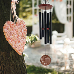 Personalized Memorial Wind Chime - 36 Inch, 5 Tubes, Family Memorial Gift, Gift for Parents, Friends, Garden