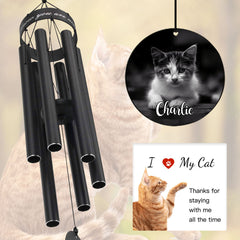 Personalized Pet Memorial Wind Chimes, Lose of Pet Memorial Wind Chime,Pet loss Gift,Always In Your Heart