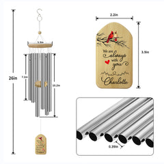 ASTARIN Personalized Wind Chimes for Outside Deep Tone,Customized Windchime Outdoors, Chimes for Outdoors,Sympathy Wind Chimes Memorial for Mom Dad