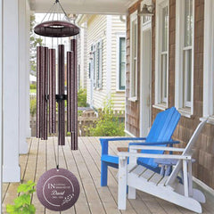Personalized Memorial Gift Wind Chimes-36/45 Inch, 6 Tubes, Bronze
