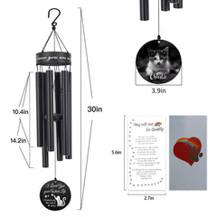 Personalized Pet Memorial Wind Chimes, Lose of Pet Memorial Wind Chime,Pet loss Gift,Always In Your Heart