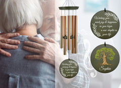 Personalized Wind Chimes for Retirement Wind Chimes,Retirement Gifts for Woman/Man,Customized Wind Chime for Retiree,Retirement Gift for Teacher,Coworkers,Nurse