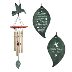 Personalized Memorial Wind Chimes, Outdoor Wind Chimes Custom Sympathy Wind Chime for Loss of Loved One
