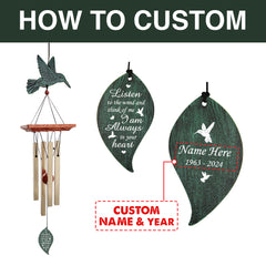 Personalized Memorial Wind Chimes, Outdoor Wind Chimes Custom Sympathy Wind Chime for Loss of Loved One
