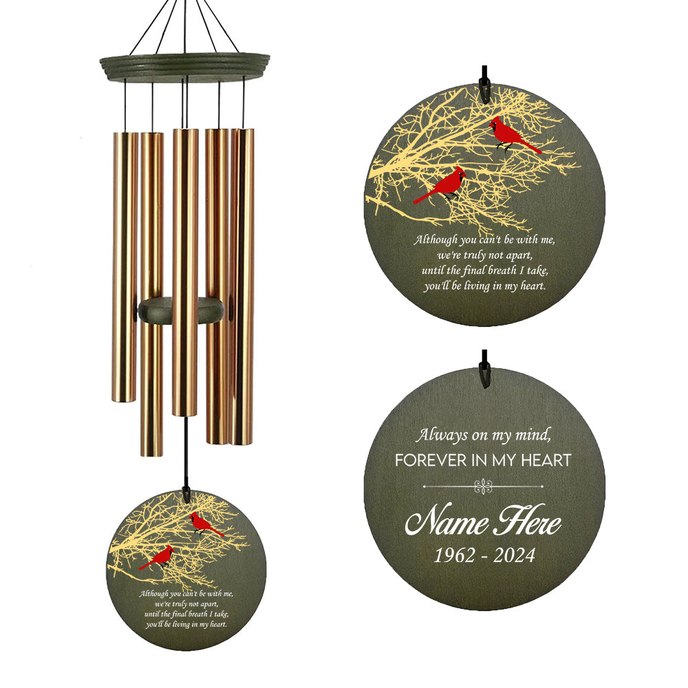 Personalized WindChimes Outdoor Deep Tone,Large Memorial Wind Chimes for  Loved One Engrave Tree of Life, Memorial and Sympathy Wind Chimes for Outside, Gifts for Mother,Garden Home Yard Hanging Decor