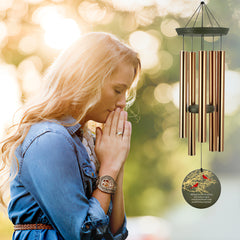 Personalized WindChimes Outdoor Deep Tone,Large Memorial Wind Chimes for  Loved One Engrave Tree of Life, Memorial and Sympathy Wind Chimes for Outside, Gifts for Mother,Garden Home Yard Hanging Decor