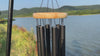 Pinewood Wind Chimes-5 Tubes,Black,30 Inch-Lifetree Stytle