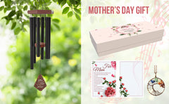 Personalized Mother's Day Gift Wind Chimes -24/30/36/44 inches, 6 Tubes, 5 Colors-Your are the world