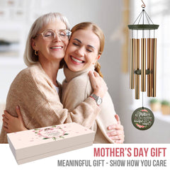 Personalized Mother's Day Wind Chimes-36 inch, 5 Tubes, Gold-Tree of Life Design, Mother's  Day Beautiful and Unique Flowers
