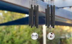 Personalized Memorial Wind Chimes-36/45 Inch, 6 Tubes, Wing Series