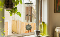 Personalized Memorial Wind Chimes-35 inch, 6 Tubes,  Dragonfly Design
