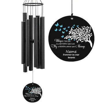 Personalized Memorial Wind Chimes-36 Inch, 8 Tubes,Tree Design - Astarin