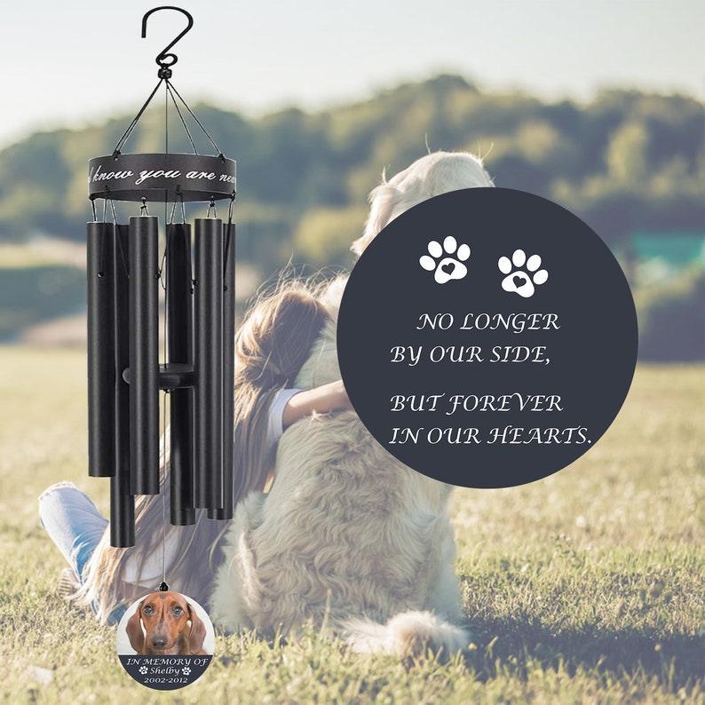 Personalized Pet Memorial Wind Chime,Pet Loss of Dog Remembrance,Custom Photos - Astarin