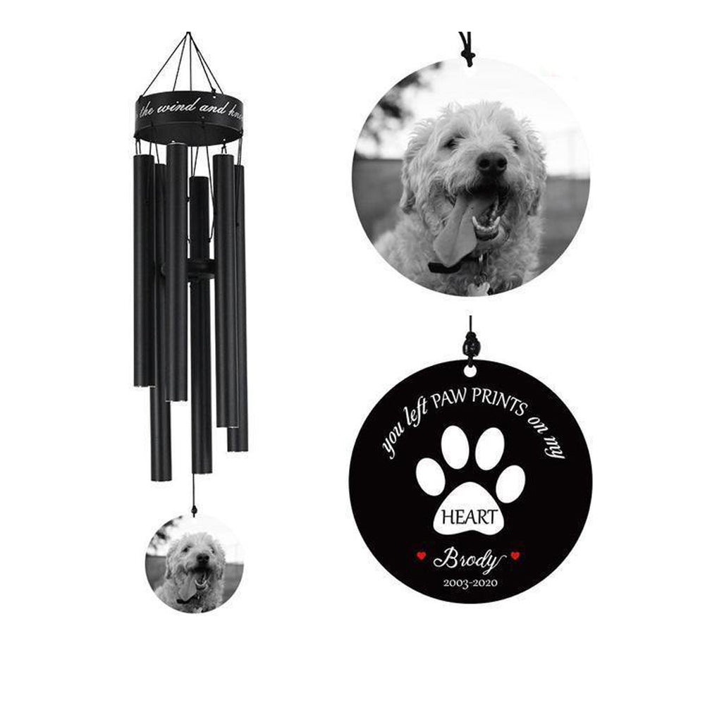 Personalized pet shop wind chimes