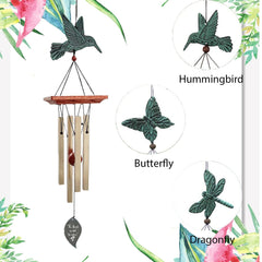 Personalized Retirement Gift Wind Chimes-25 Inch, 4 Tubes Ecology Series - Astarin