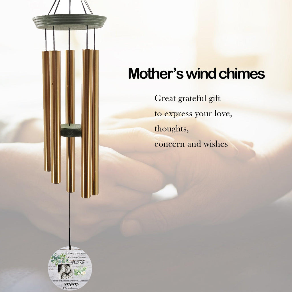 Personalized Wind Chimes For Mother's Day-Custom Gift for Mom-Custom Name & Photo - Astarin