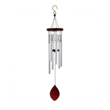Wooden 28 Inch Wind Chimes with Drop Style Windcatcher